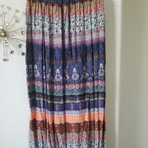 Double slit maxi skirt
